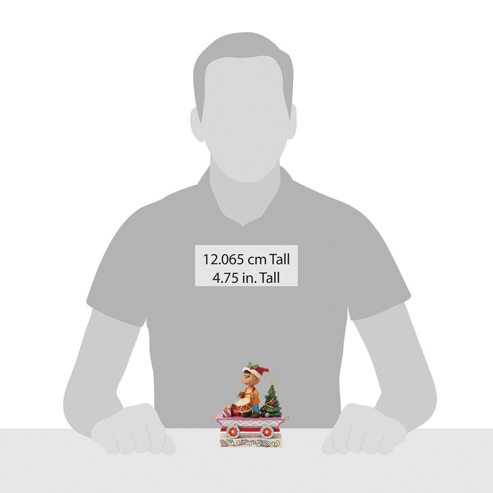 Jim Shore Peanuts: Franklin Train Car Figurine sparkle-castle