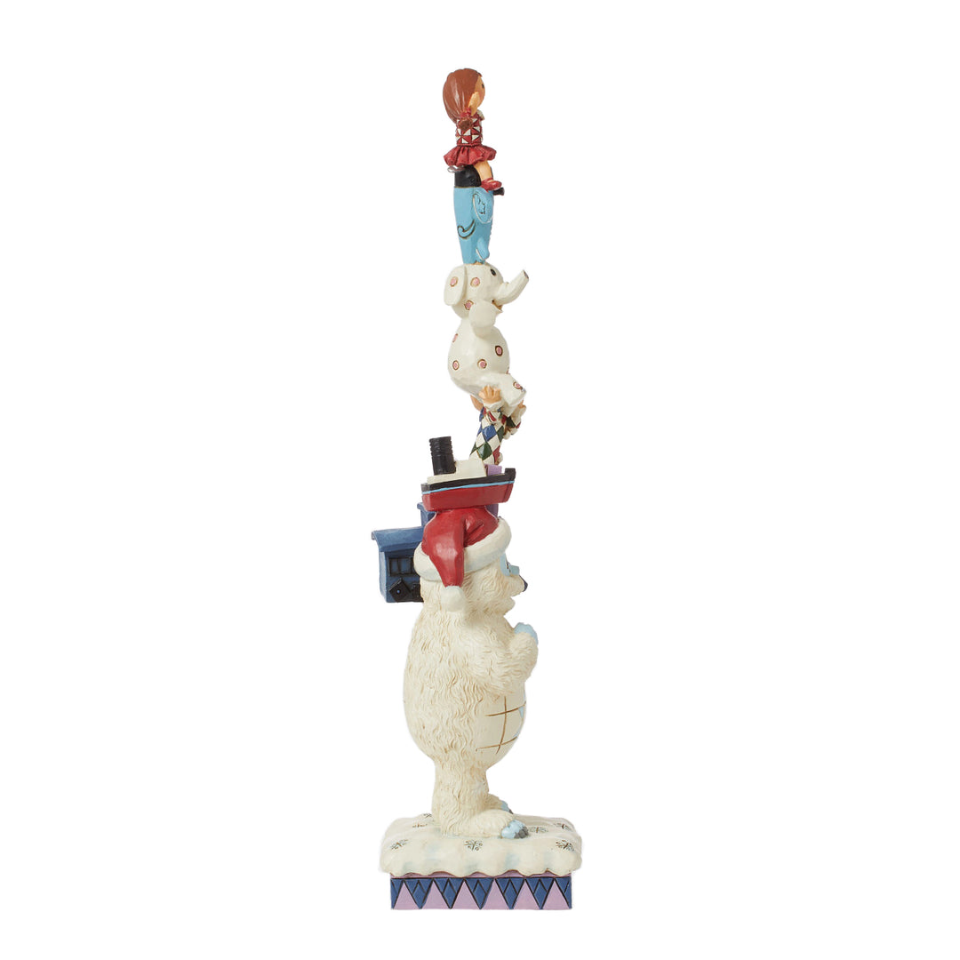 Jim Shore Rudolph Traditions: Stacked Bumble and Friends Figurine sparkle-castle