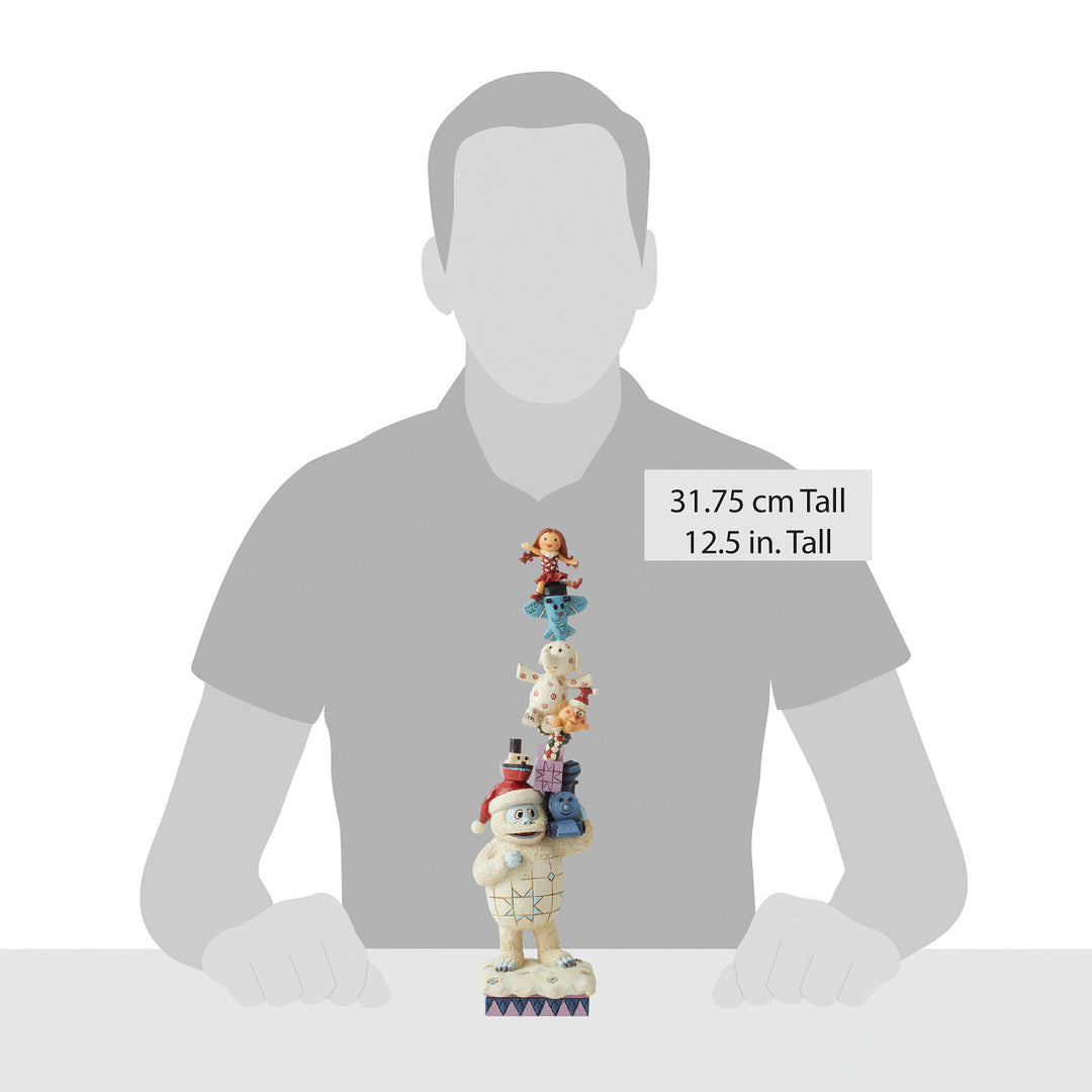 Jim Shore Rudolph Traditions: Stacked Bumble and Friends Figurine sparkle-castle