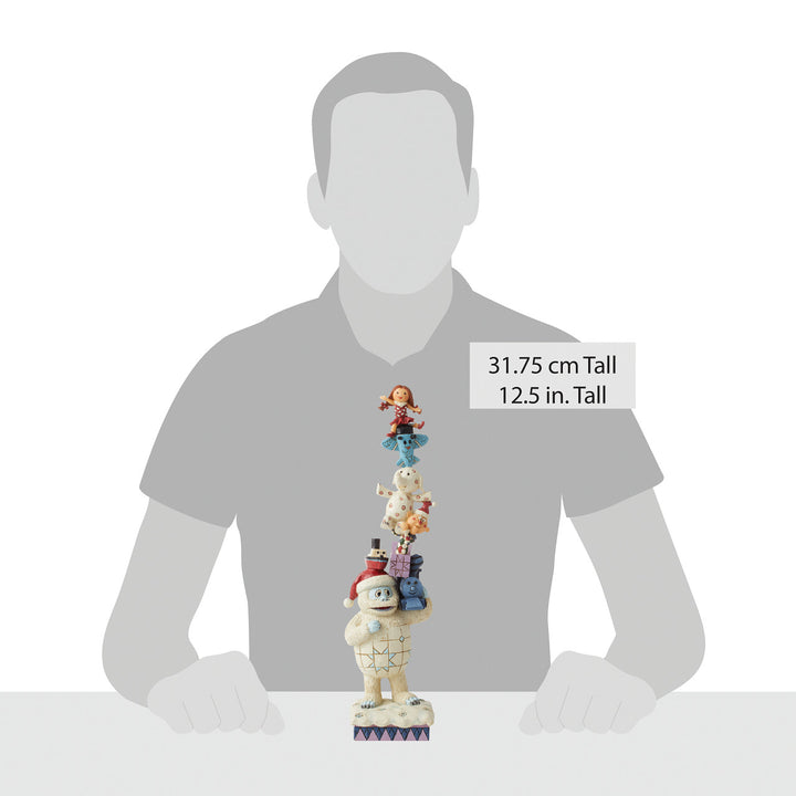 Jim Shore Rudolph Traditions: Stacked Bumble and Friends Figurine sparkle-castle