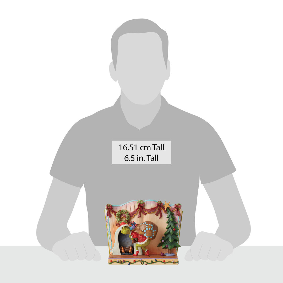 Jim Shore The Grinch: Grinch Stealing Presents Storybook Figurine sparkle-castle