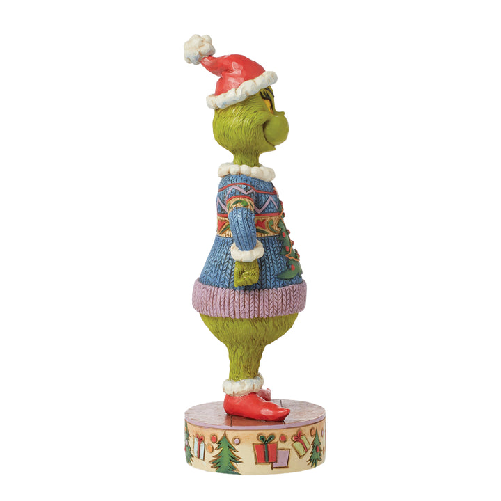 Jim Shore The Grinch: Grinch Wearing Ugly Sweater Figurine sparkle-castle