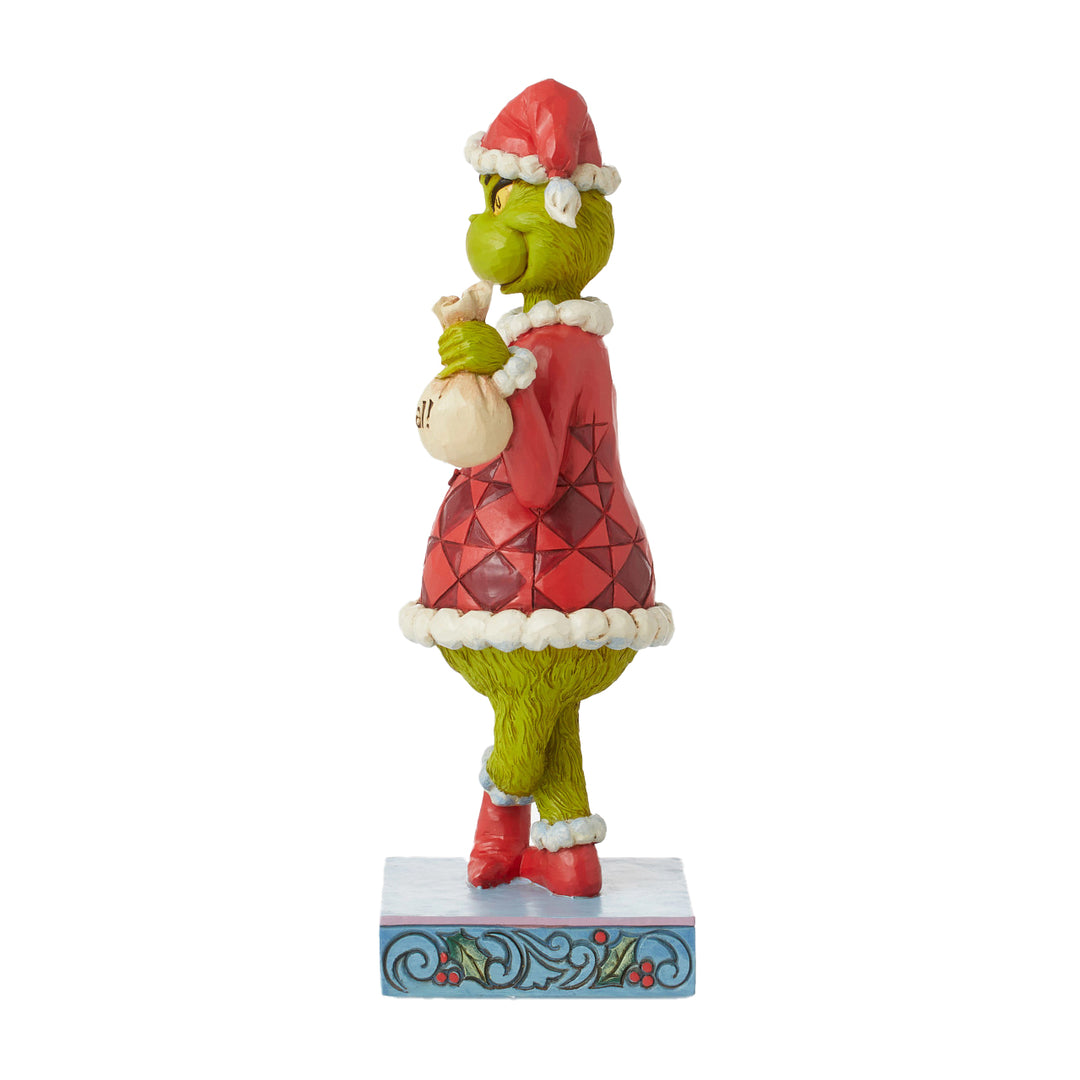 Jim Shore The Grinch: Grinch with Bag of Coal Figurine sparkle-castle