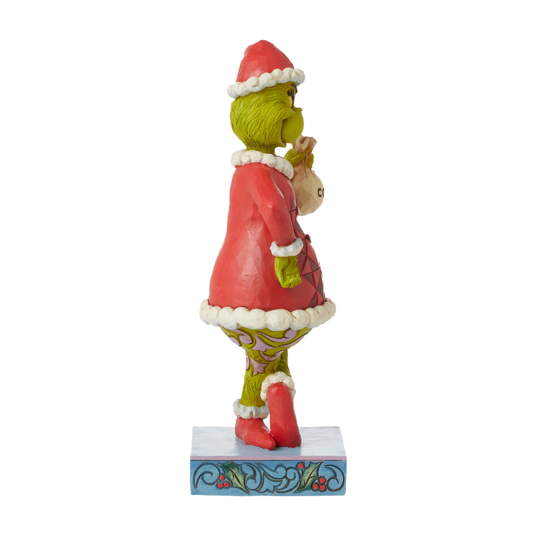 Jim Shore The Grinch: Grinch with Bag of Coal Figurine sparkle-castle