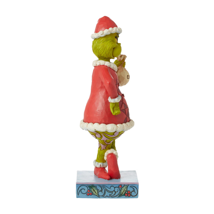 Jim Shore The Grinch: Grinch with Bag of Coal Figurine sparkle-castle