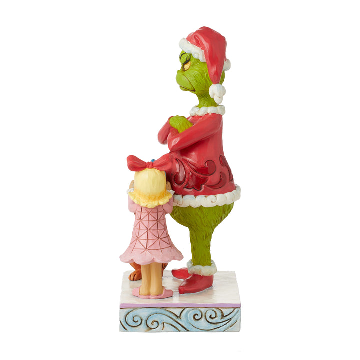 Jim Shore The Grinch: Max & Cindy Giving Gift to Grinch Figurine sparkle-castle