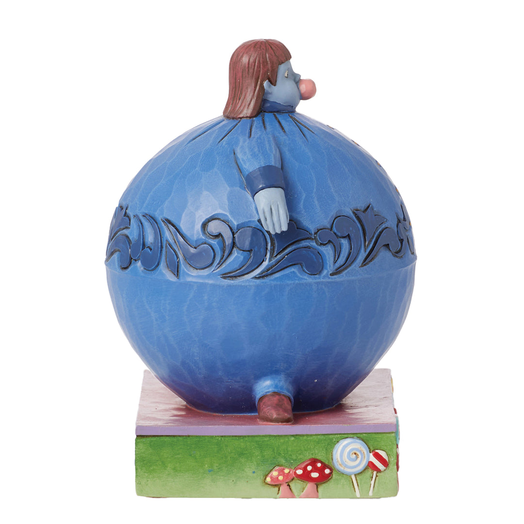 Jim Shore Willy Wonka: Violet Blowing Bubble Figurine sparkle-castle