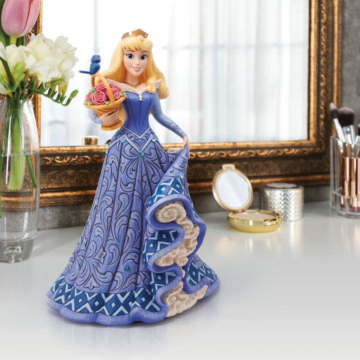 Jim Shore Disney Traditions: Aurora Deluxe 6th In Series Figurine sparkle-castle