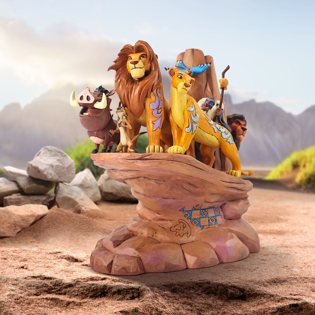 Jim Shore Disney Traditions: Lion King Carved In Stone Figurine sparkle-castle