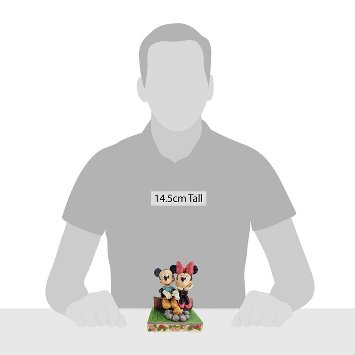 Jim Shore Disney Traditions: Mickey & Minnie By Campfire Figurine sparkle-castle