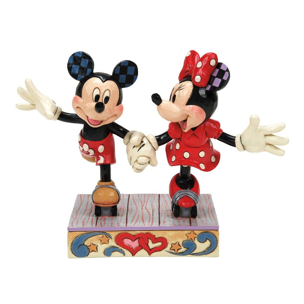 Concession Karu Discriminate Jim Shore Disney Traditions: Mickey & Minnie Roller Skating Figurine –  Sparkle Castle