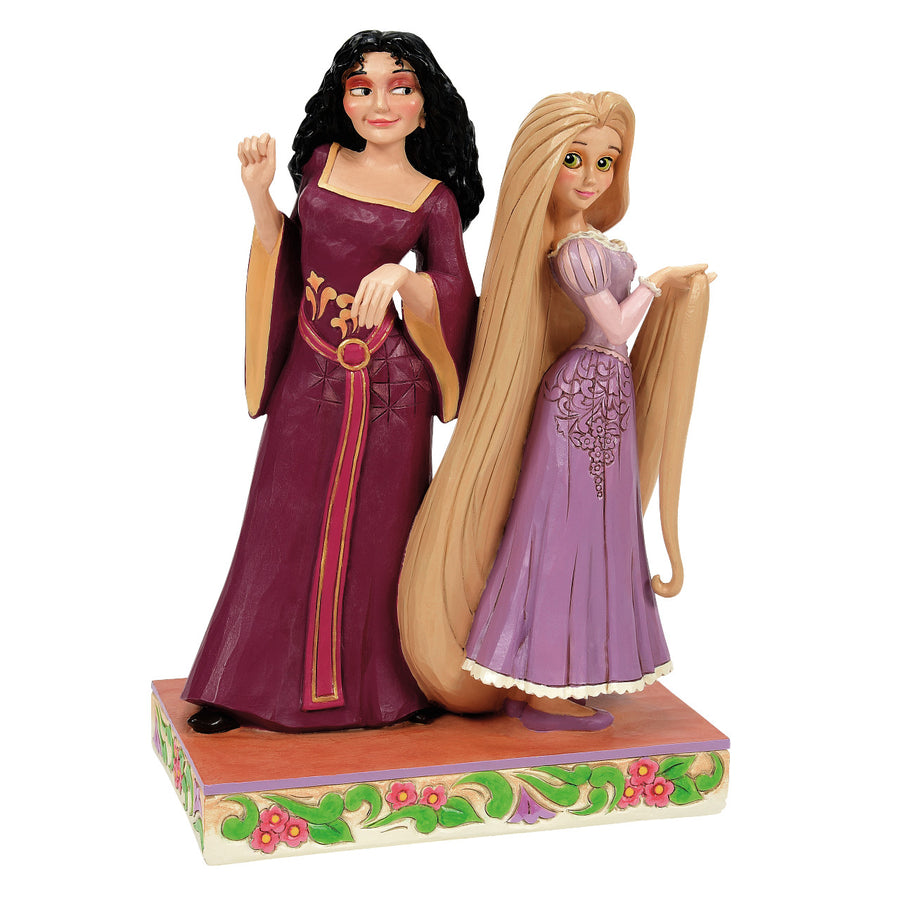 Jim Shore Disney Traditions: Rapunzel & Mother Gothel Figurine sparkle-castle