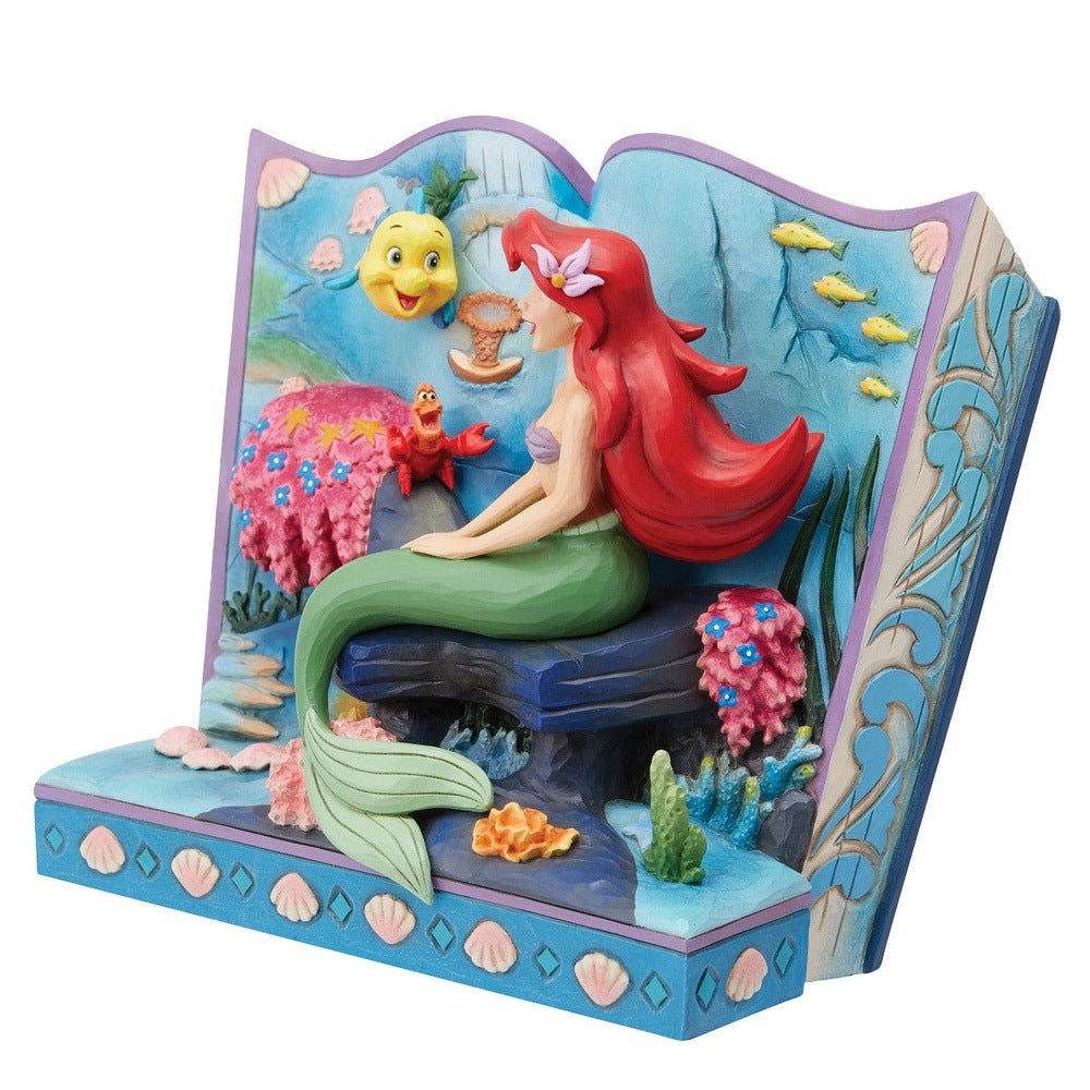 Jim Shore Disney Traditions: The Little Mermaid Storybook Figurine sparkle-castle