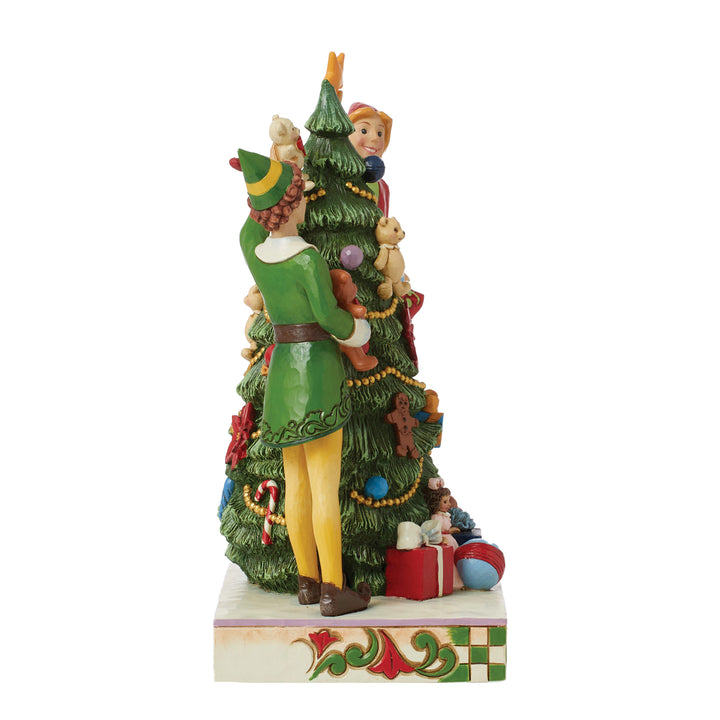 Jim Shore Elf: Buddy and Jovie Elf Decorating Figurine sparkle-castle