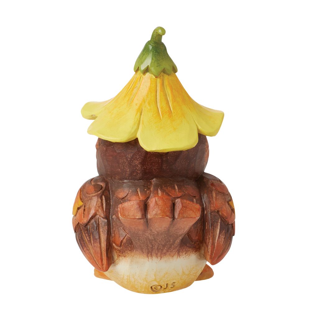 Jim Shore Heartwood Creek: Pint Sized Bird with Flower Hat Figurine sparkle-castle