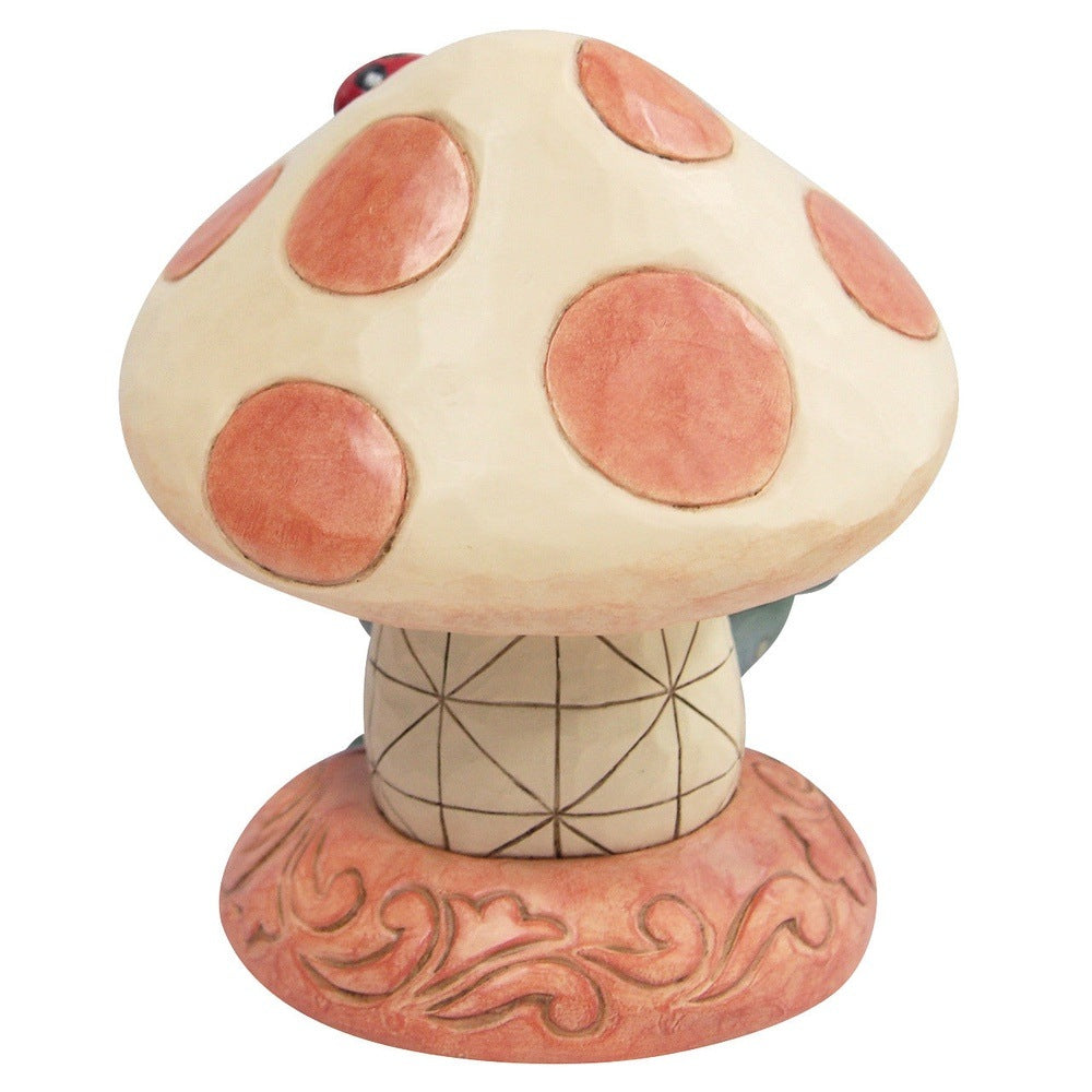 Jim Shore Heartwood Creek: Frog Leaning On Mushroom Figurine sparkle-castle