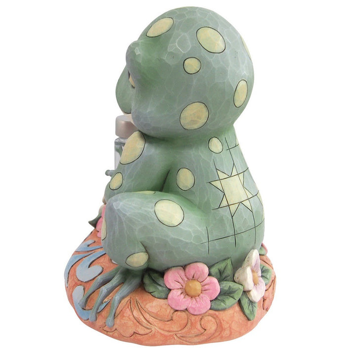 Jim Shore Heartwood Creek: Frog With Jar of Fireflies Figurine sparkle-castle