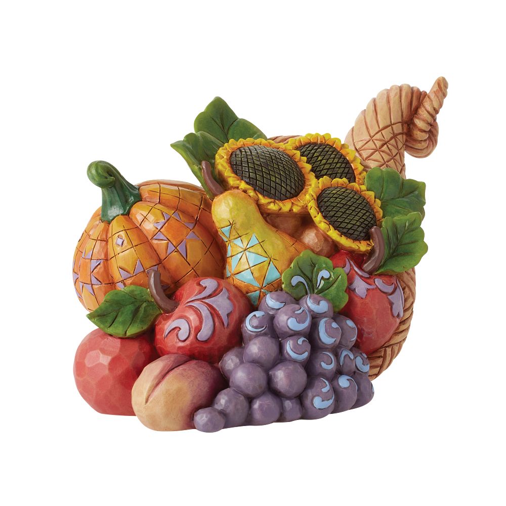 Jim Shore Heartwood Creek: Harvest Cornucopia With Sunflowers Figurine sparkle-castle