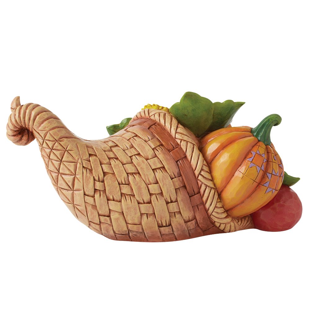 Jim Shore Heartwood Creek: Harvest Cornucopia With Sunflowers Figurine sparkle-castle