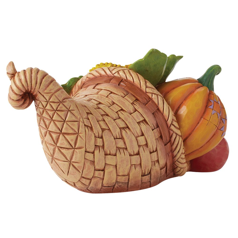Jim Shore Heartwood Creek: Harvest Cornucopia With Sunflowers Figurine sparkle-castle