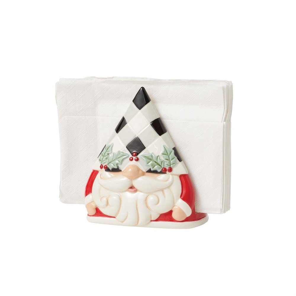 Jim Shore Heartwood Creek: Highland Glen Gnome Napkin Holder sparkle-castle