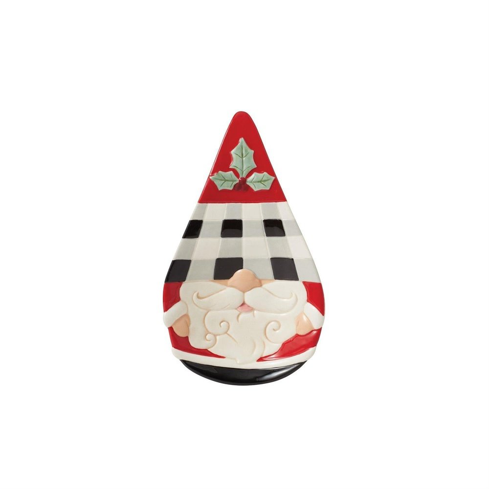 Jim Shore Heartwood Creek: Highland Glen Gnome Spoon Rest sparkle-castle