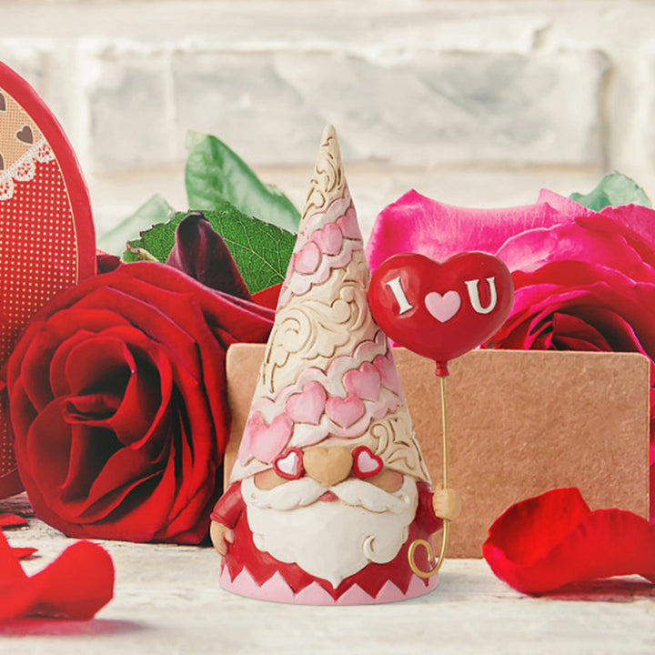 Jim Shore Heartwood Creek: Love Gnome with Heart Balloon Figurine sparkle-castle