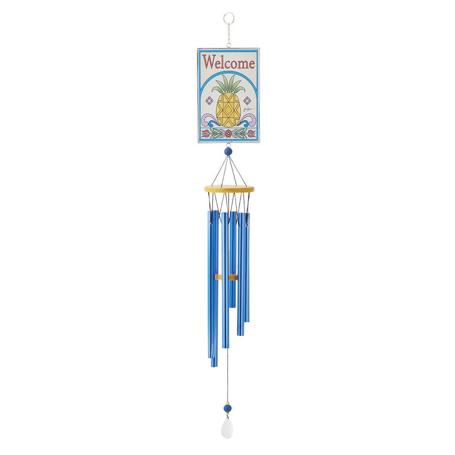 Jim Shore Heartwood Creek: Pineapple Welcome Wind Chime sparkle-castle