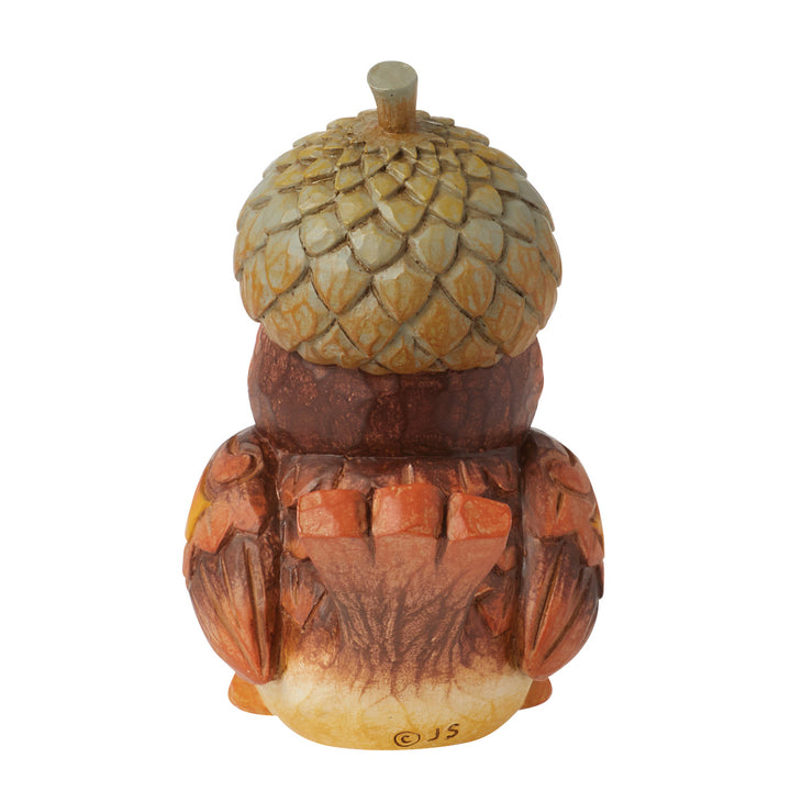 Jim Shore Heartwood Creek: Pint Sized Bird with Acorn Hat Figurine sparkle-castle