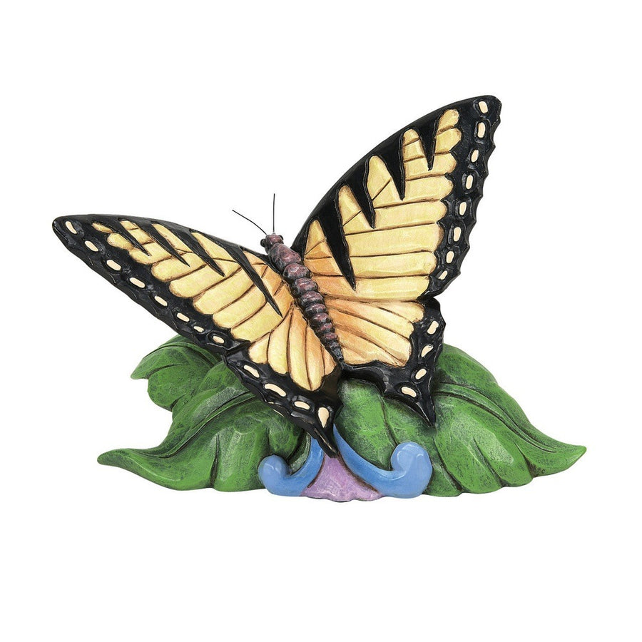 Jim Shore Heartwood Creek: Swallowtail Butterfly Mini Figurine sparkle-castle