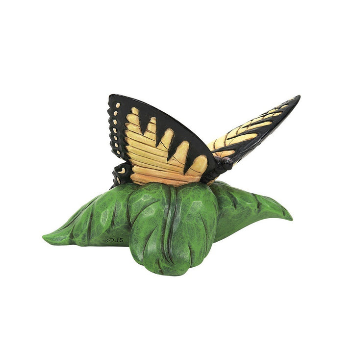 Jim Shore Heartwood Creek: Swallowtail Butterfly Mini Figurine sparkle-castle