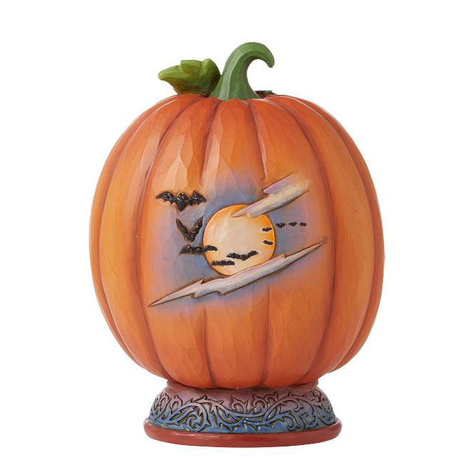 Jim Shore Heartwood Creek: Witch With Cauldron Pumpkin Diorama Figurine sparkle-castle