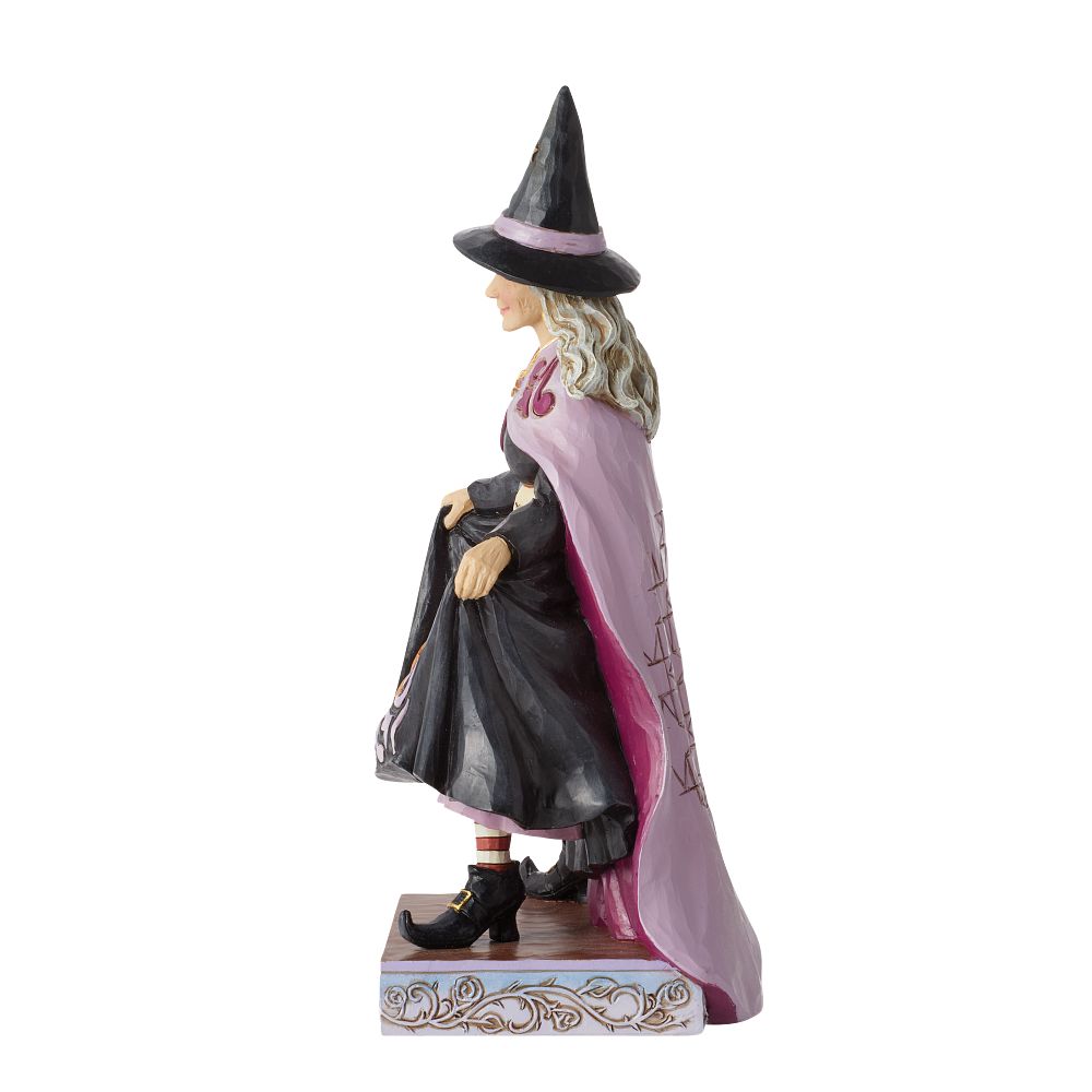 Jim Shore Heartwood Creek: Witch With Pumpkins In Skirt Figurine sparkle-castle