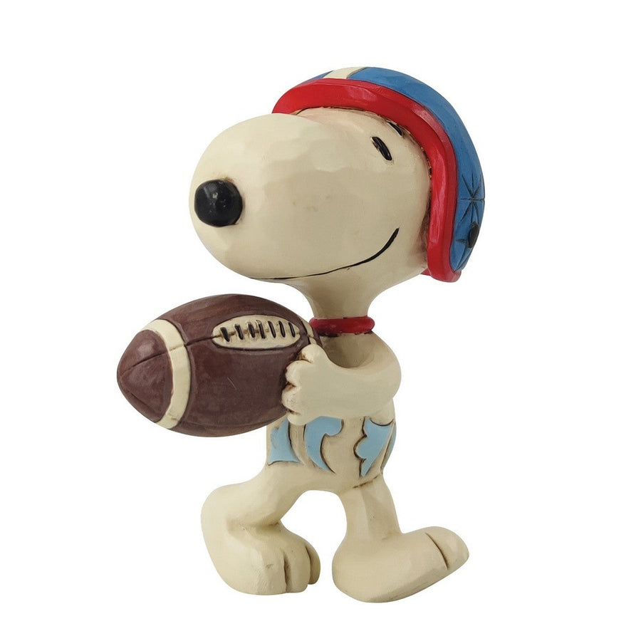 Jim Shore Peanuts: Mini Snoopy Football Player Figurine sparkle-castle