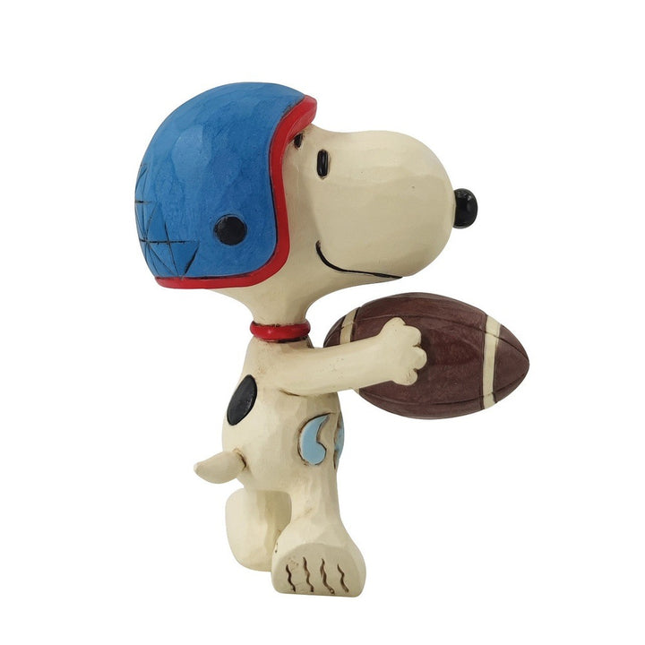 Jim Shore Peanuts: Mini Snoopy Football Player Figurine sparkle-castle
