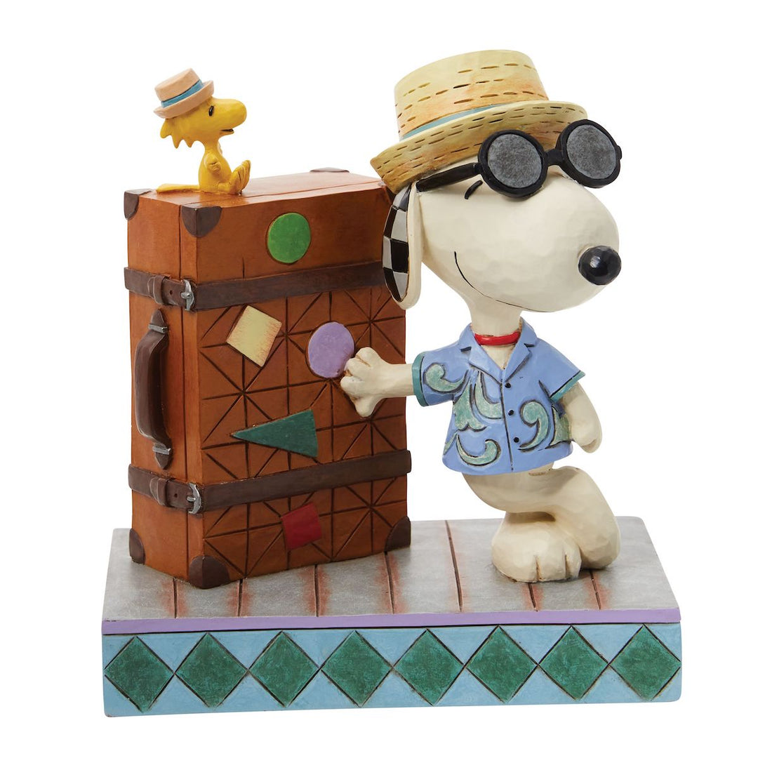 Jim Shore Peanuts: Snoopy & Woodstock Vacation Figurine sparkle-castle