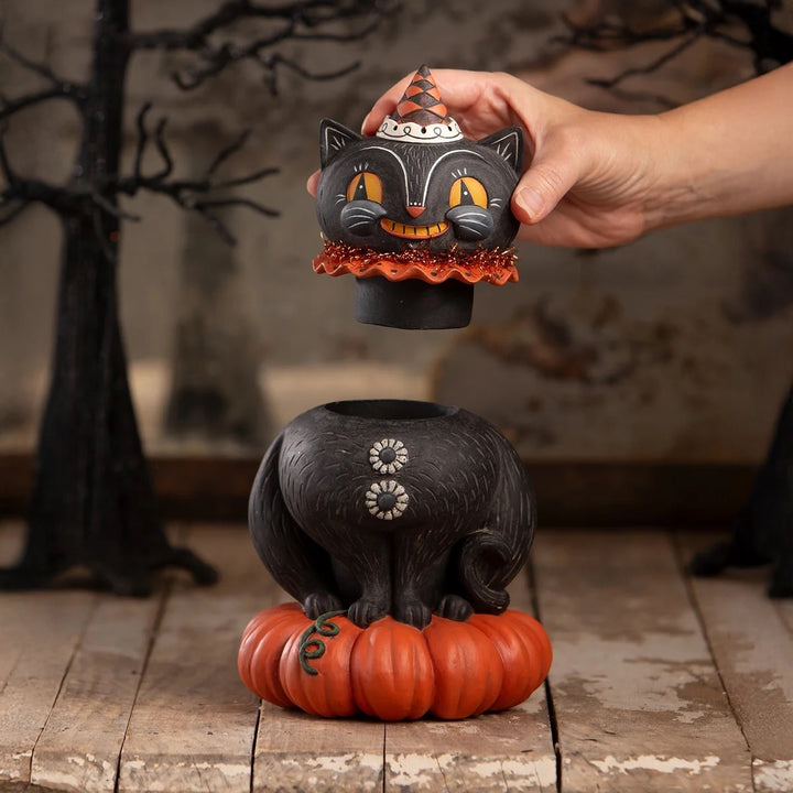 Johanna Parker by Bethany Lowe: Happy Plumpkin Jack Container sparkle-castle