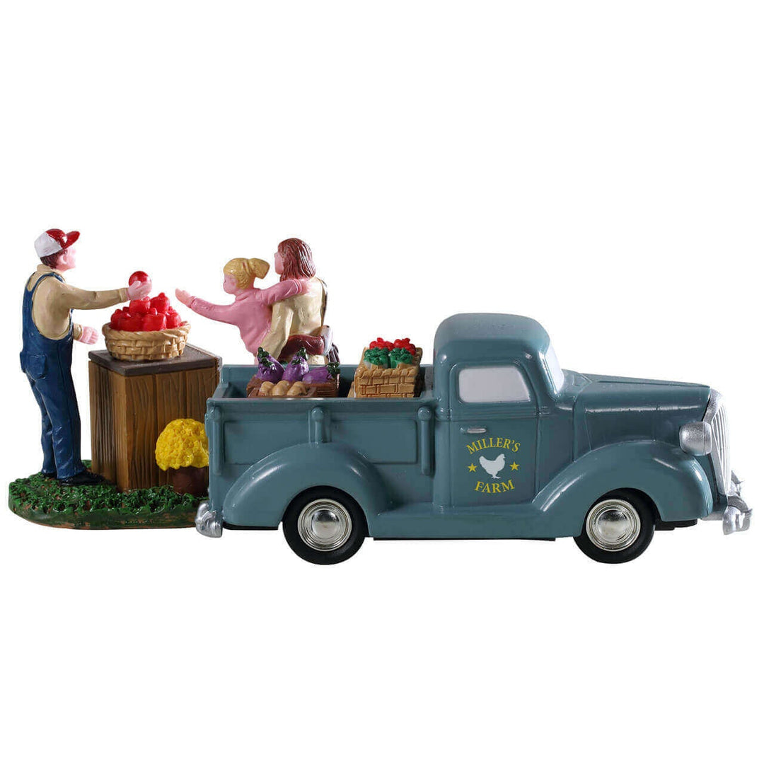 Lemax Harvest Crossing Village Accessory: Buy Local, Set of 2 sparkle-castle