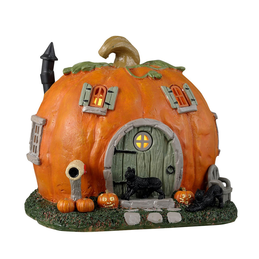 Lemax Spooky Town Halloween Village: Pumpkin Cottage sparkle-castle