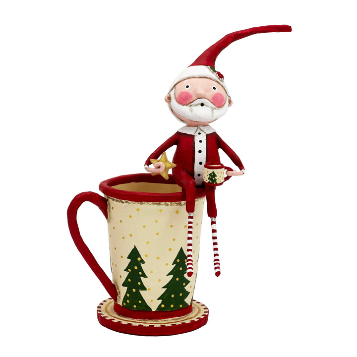 Lori Mitchell Christmas Collection: Cocoa and Cookies Santa Figurine sparkle-castle