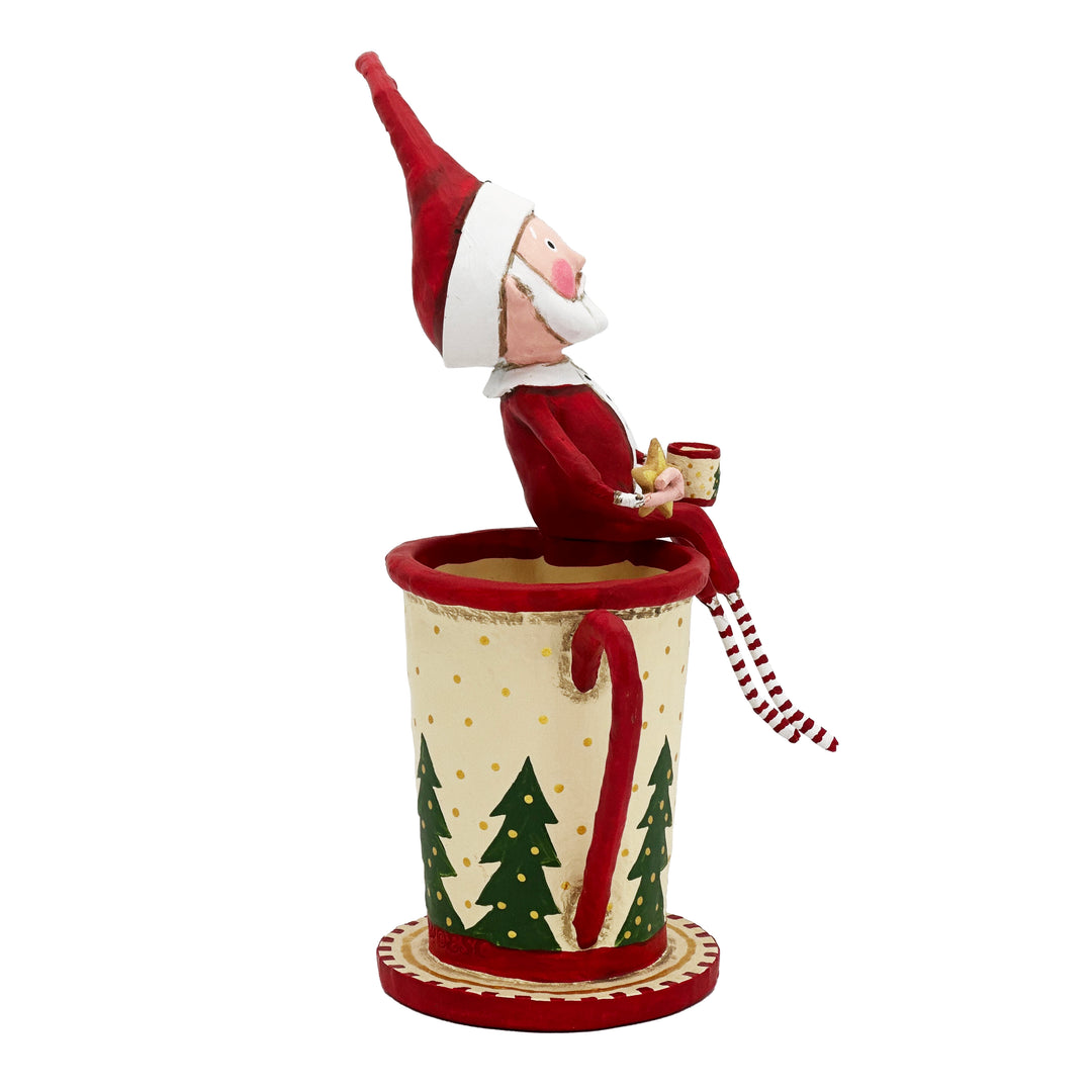 Lori Mitchell Christmas Collection: Cocoa and Cookies Santa Figurine sparkle-castle