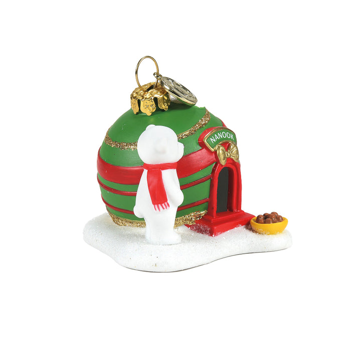 Department 56 North Pole Series Accessory: Nanook's Home sparkle-castle