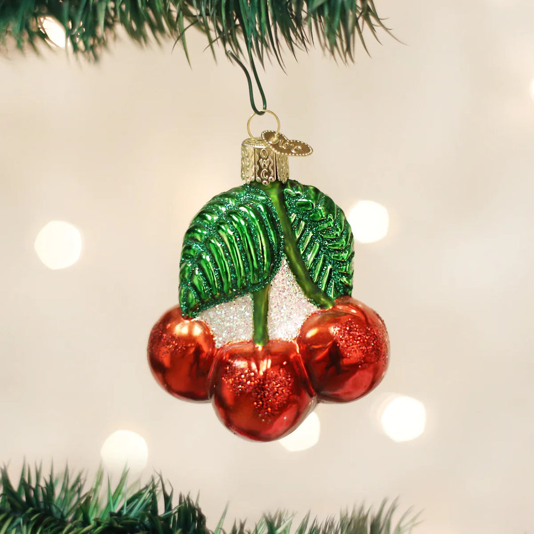 Old World Christmas: Fruit Hanging Ornaments, Set of 8 sparkle-castle