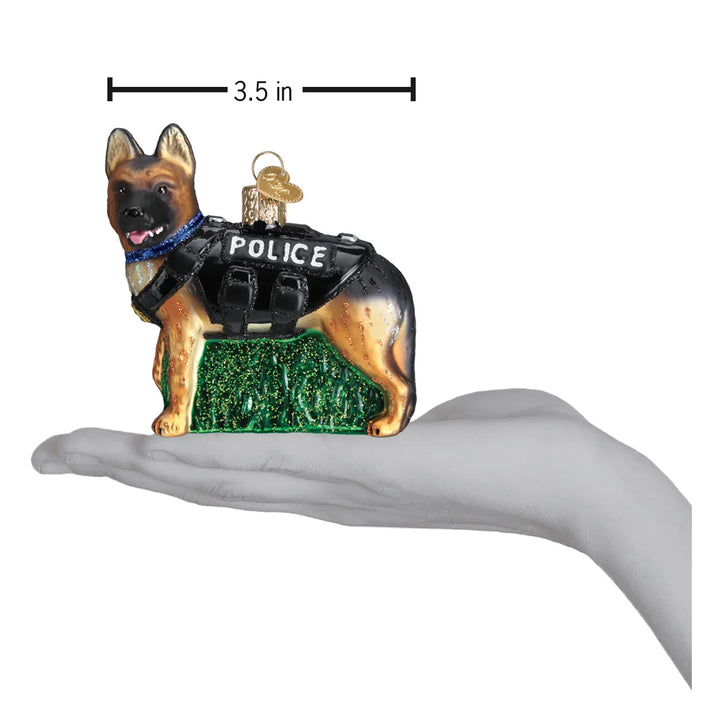 Old World Christmas: K-9 Dog Hanging Ornament sparkle-castle