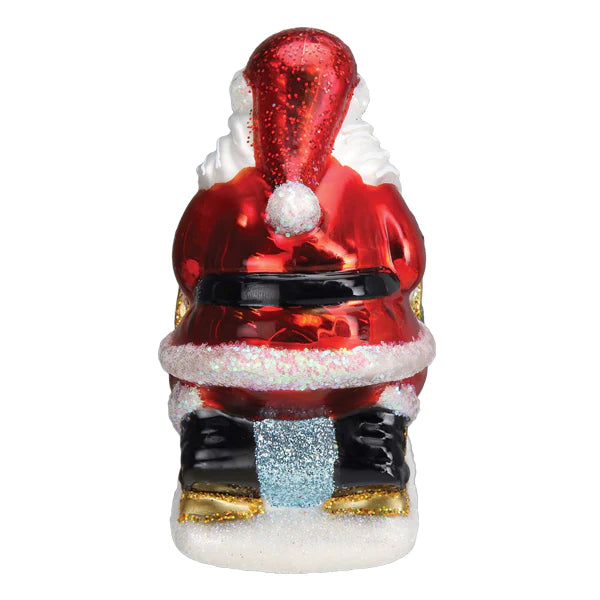 Old World Christmas: Santa's Dog Sled Hanging Ornament sparkle-castle