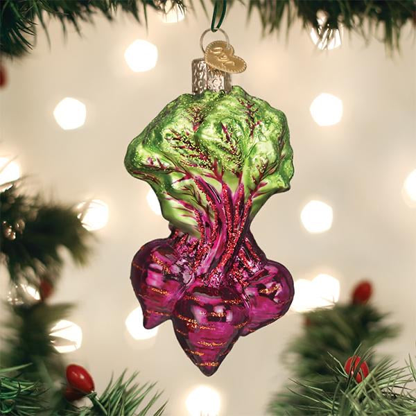 Old World Christmas: Vegetable Hanging Ornaments, Set of 7 sparkle-castle