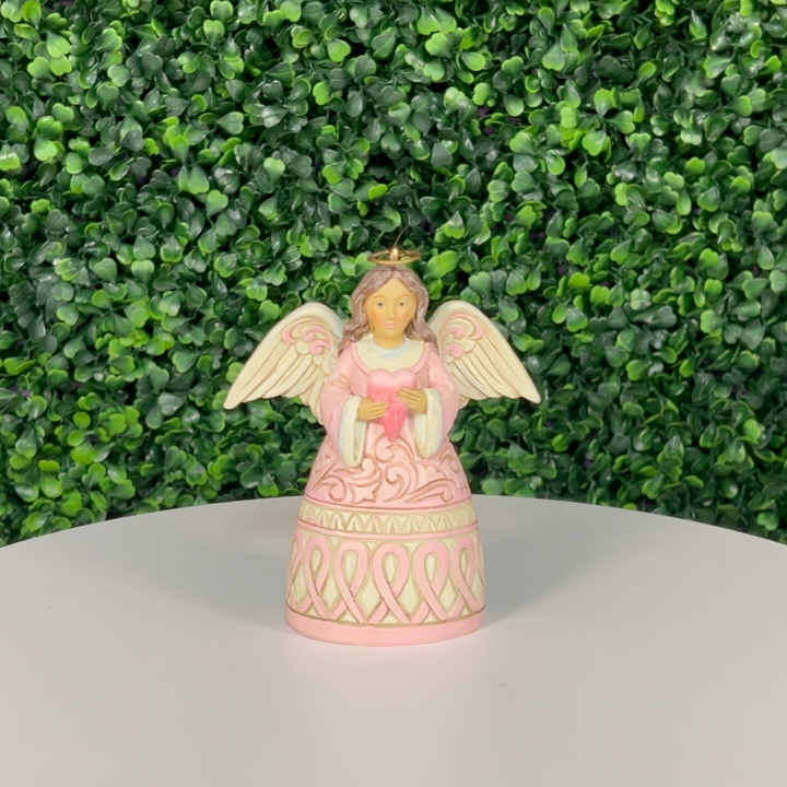 Jim Shore Heartwood Creek: 11th Annual The Rose Angel Holding Heart Hanging Ornament