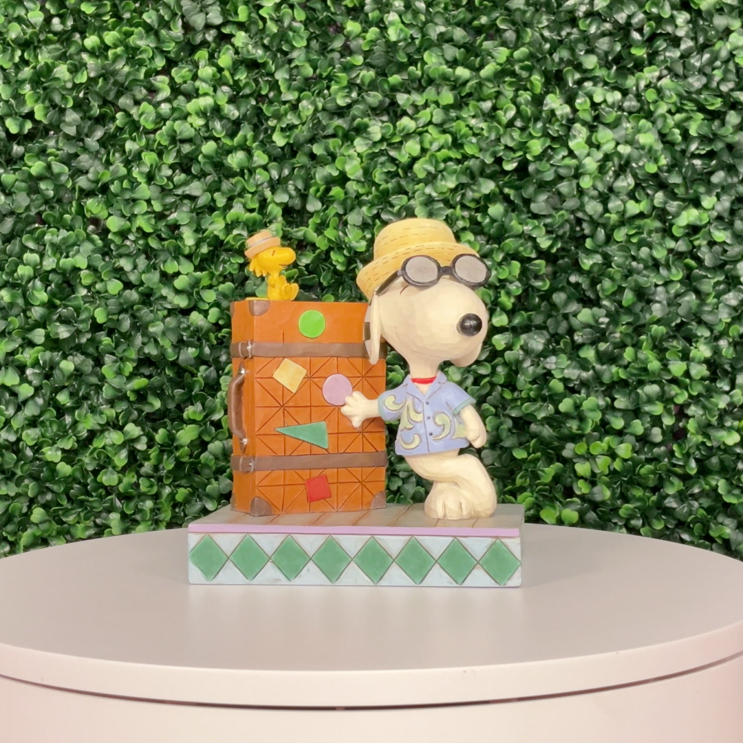 Jim Shore Peanuts: Snoopy & Woodstock Vacation Figurine