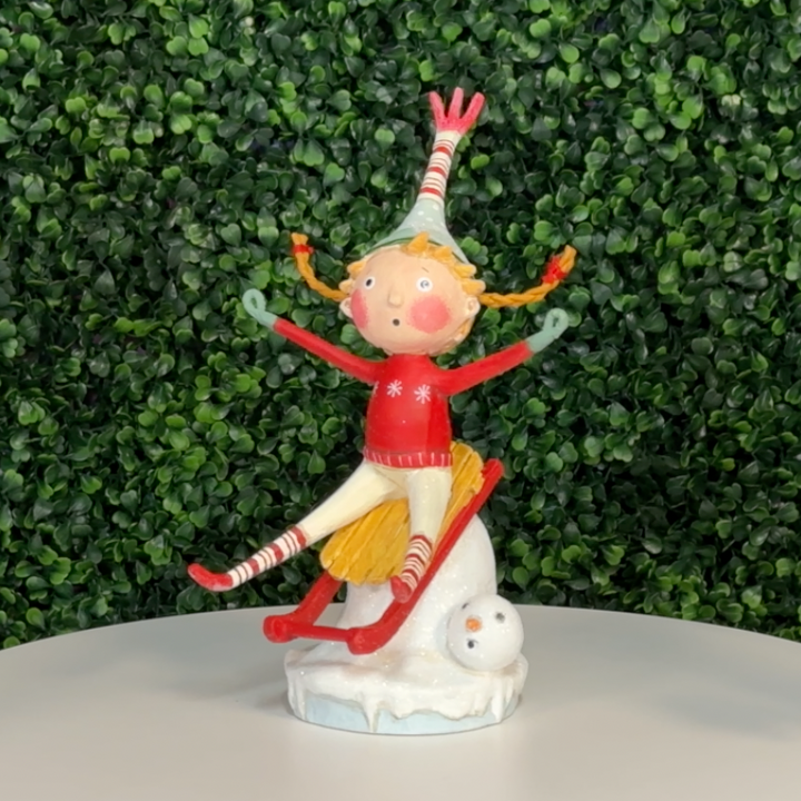 Lori Mitchell Christmas Collection: Downhill Dawn Figurine