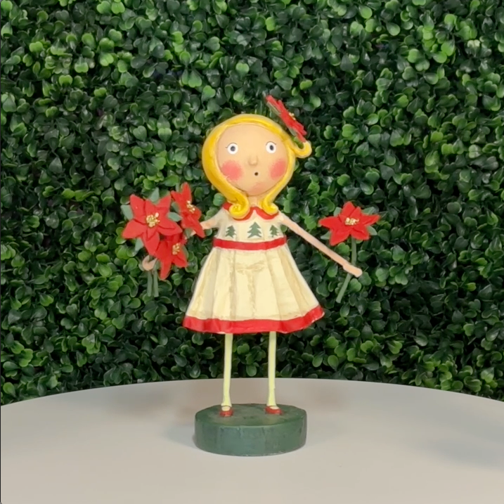 Lori Mitchell Christmas Collection: Etta Poinsettia Figurine